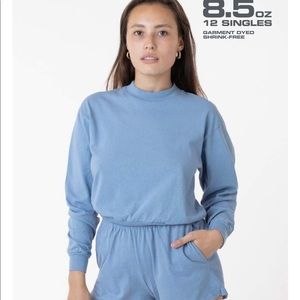 Los Angeles Apparel HEAVY JERSEY GARMENT DYE SHORT